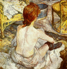 Henri de Toulouse-Lautrec Fine Art Print, seated red-haired woman