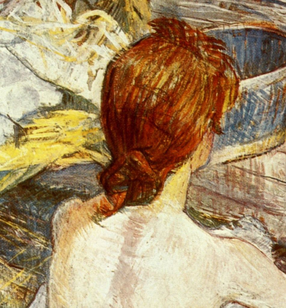 Henri de Toulouse-Lautrec Fine Art Print, seated red-haired woman