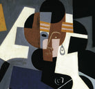 Juan Gris Crystal Cubism Fine Art Print : seated woman