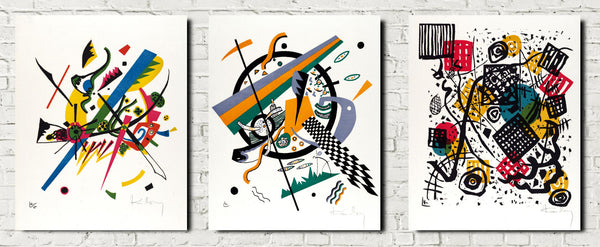 Wassily Kandinsky Abstract Fine Art Prints, Small Worlds, Set 3