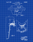 Shampoo Bowl Patent Print Hairdressing Wall Art Poster