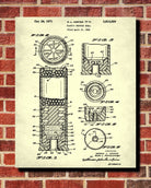 Shotgun Shell Patent Print Firearm Ammunition Poster Gun Wall Art - OnTrendAndFab