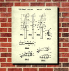 Shrimp Knife Patent Print Kitchen Wall Art Cafe Poster