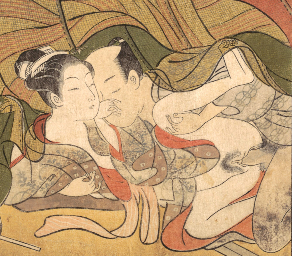 Suzuki Harunobu, Japanese Shunga Art Print : Erotic Art