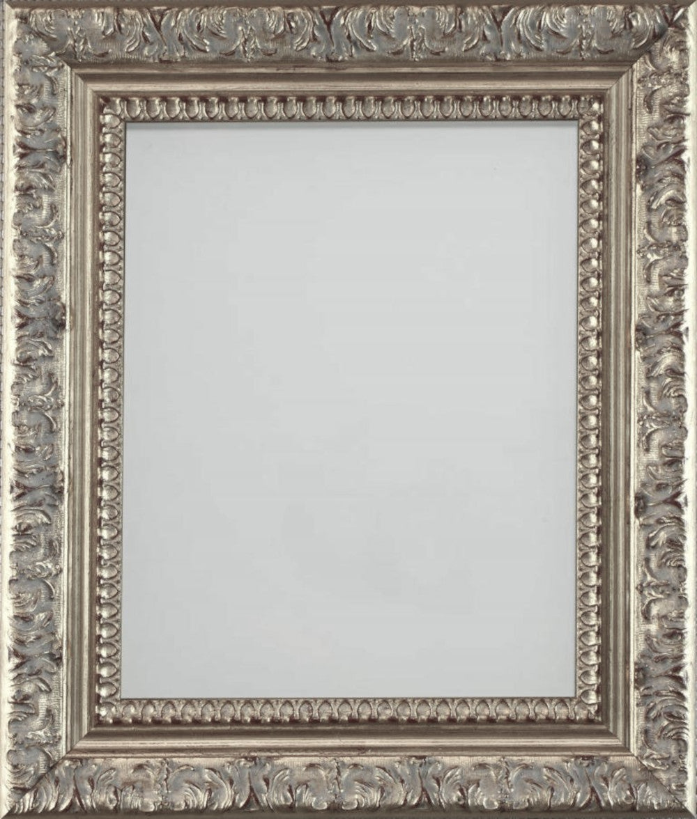 Timber Frame Silver Ornate Silver Painted Wooden Frames - Choice of Sizes - Buy Online ...