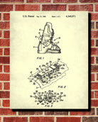 Ski Boot Patent Print Skiing Blueprint Winter Sports Poster - OnTrendAndFab