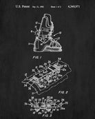 Ski Boot Patent Print Skiing Blueprint Winter Sports Poster - OnTrendAndFab