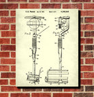 Ski Lift Patent Print Skiing Blueprint Winter Sports Poster