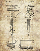 Ski Lift Patent Print Skiing Blueprint Winter Sports Poster
