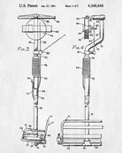 Ski Lift Patent Print Skiing Blueprint Winter Sports Poster