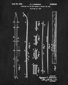 Skis Patent Print Skiing Blueprint Winter Sports Poster - OnTrendAndFab