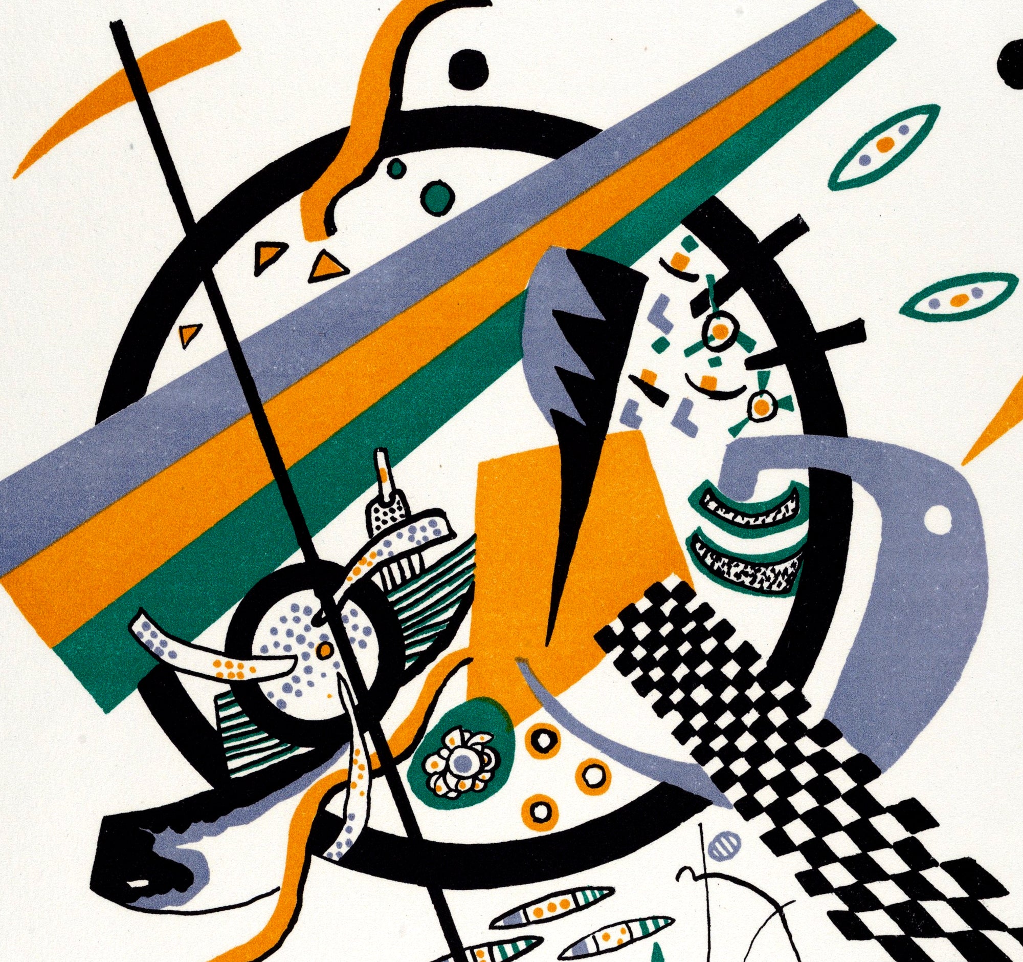 Wassily Kandinsky Abstract Fine Art Print, Small Worlds IV