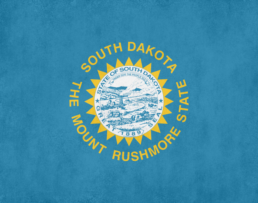 South Dakota State Flag Print