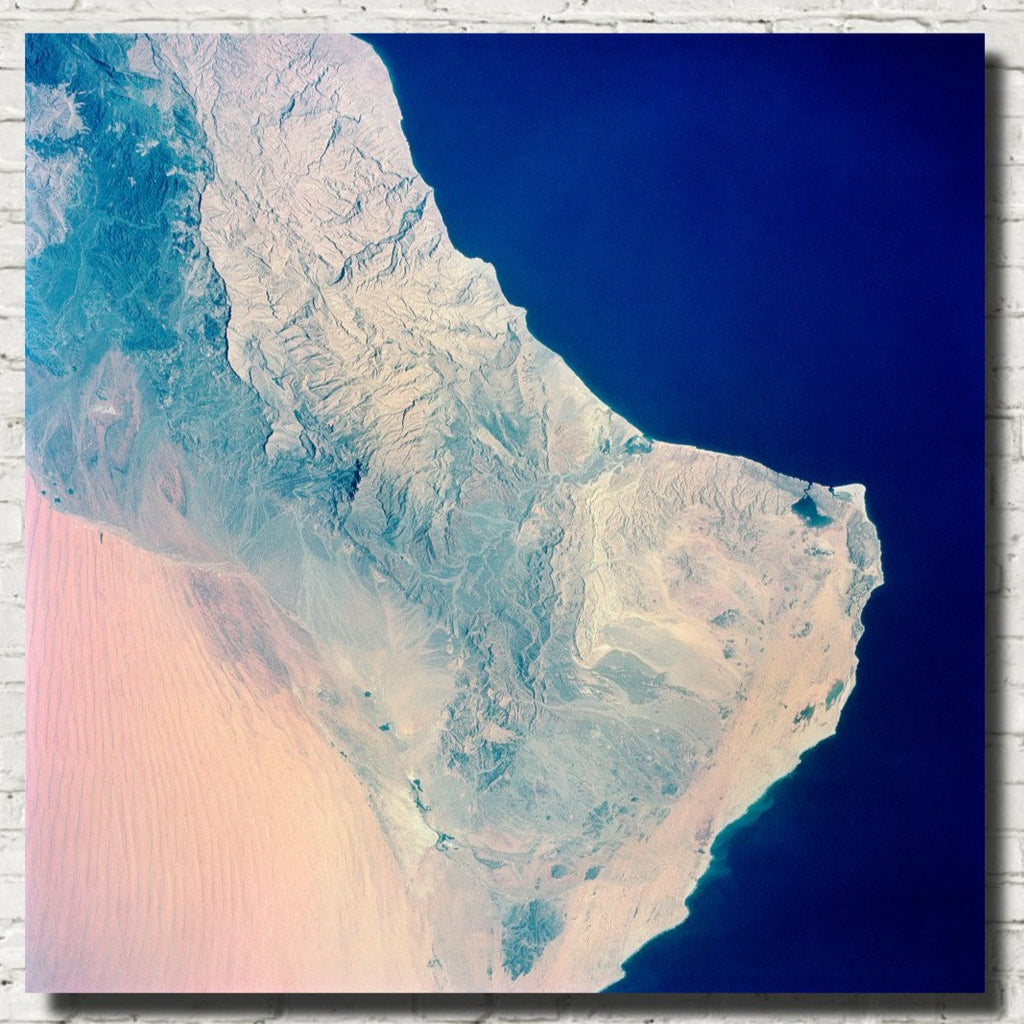 Photographic Art Print, southeastern tip of the Arabian Peninsula