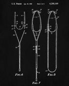 Medical Patent Print Stethoscope Poster Doctor Wall Art - OnTrendAndFab