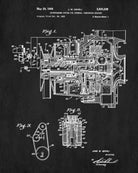 Supercharger Patent Print Engine Blueprint Garage Poster - OnTrendAndFab