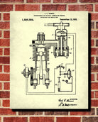 Supercharger Patent Print Engine Blueprint Workshop Poster - OnTrendAndFab