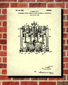 Supercharger Blueprint Engine Patent Print Garage Poster - OnTrendAndFab