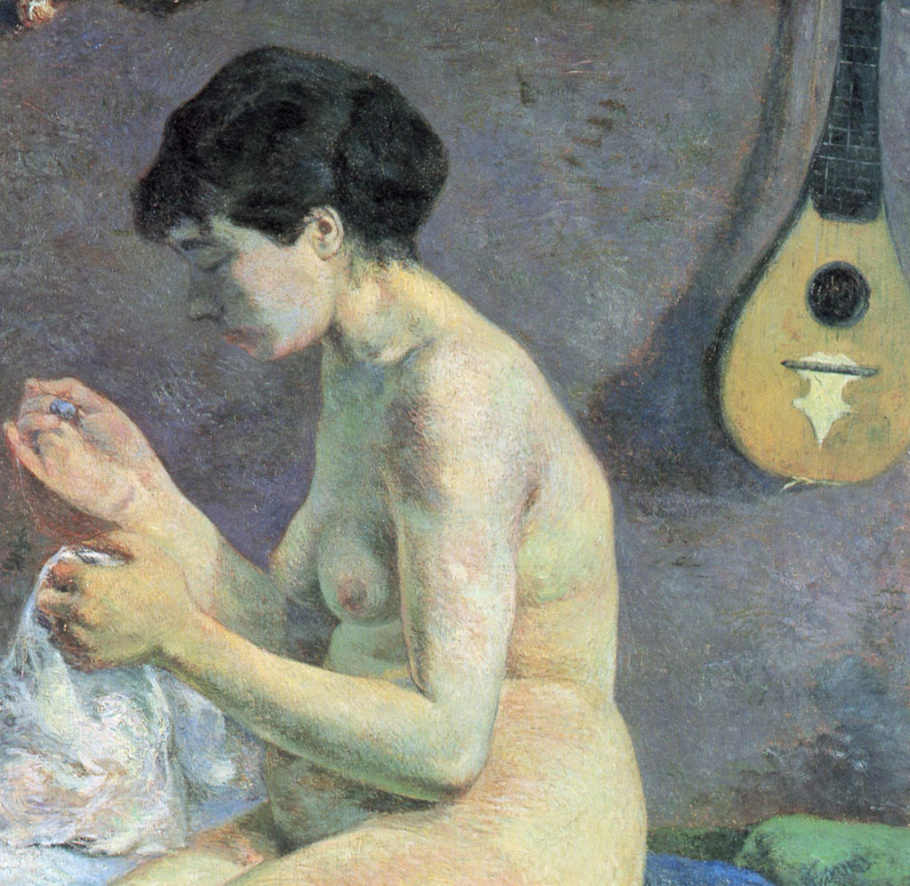 Paul Gauguin Fine Art Print : Suzanne Sewing