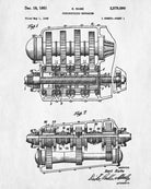 Synchromesh Gearbox Blueprint Car Patent Print Garage Poster - OnTrendAndFab