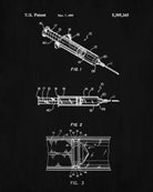 Hypodermic Syringe Patent Print Medical Blueprint Nursing Poster - OnTrendAndFab