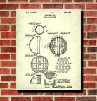 Table Tennis Ball Patent Print Games Poster Sports Blueprint
