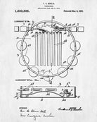 Tambourine Patent Print Music Room Wall Art Poster - OnTrendAndFab