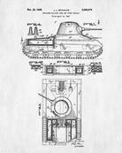 Tank Patent Print Weapons Blueprint Military Poster - OnTrendAndFab