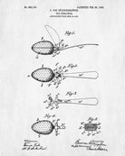 Tea Patent Print Tea Strainer Blueprint Cafe Kitchen Poster - OnTrendAndFab