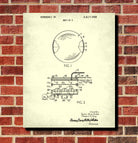 Tennis Ball Patent Print Sports Blueprint Poster