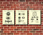 Nikola Tesla Blueprints Set 3 Patent Print Designs Electrical Posters
