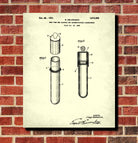 Laboratory Equipment Patent, Science Poster, Test Tube Print