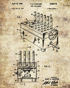 Laboratory Equipment Patent, Science Poster, Test Tubes Print