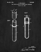 Laboratory Equipment Patent, Science Poster, Test Tube Print