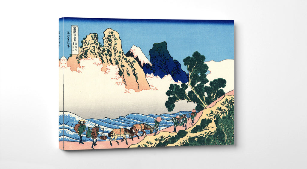 36 Views of Mount Fuji, The back of Fuji from the Minobu river, Katsushika Hokusai, Japanese Print