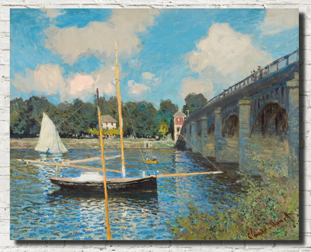 Claude Monet Fine Art Print, The Bridge at Argenteuil