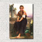 William-Adolphe Bouguereau, Old Masters Figure Print : Broken Pitcher