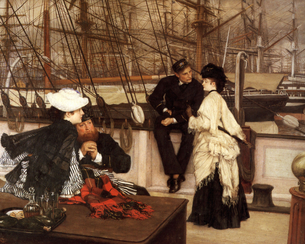 James Tissot Fine Art Print: The Captain and The Mate