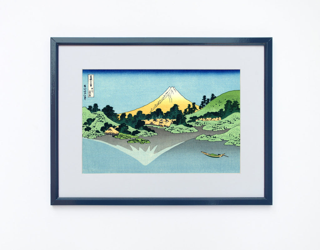 36 Views of Mount Fuji, Fuji reflects in Lake Kawaguchi, Katsushika Hokusai, Japanese Print