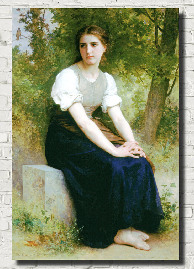 William-Adolphe Bouguereau, Fine Art Print : The Song of the Nightingale