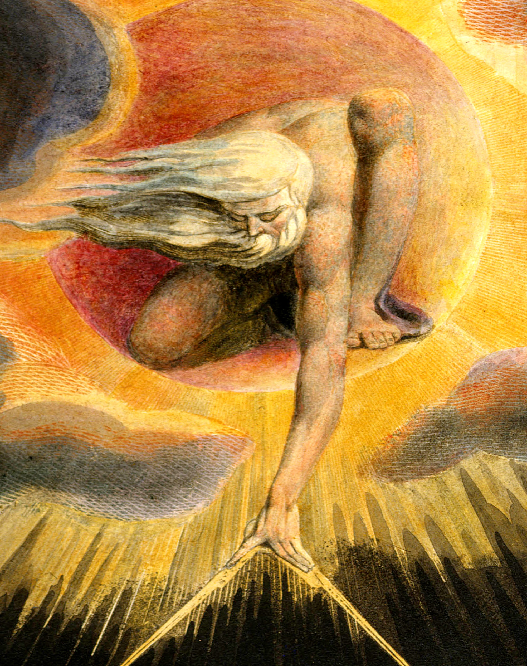 William Blake Fine Art Print, Urizen, Ancient of Days