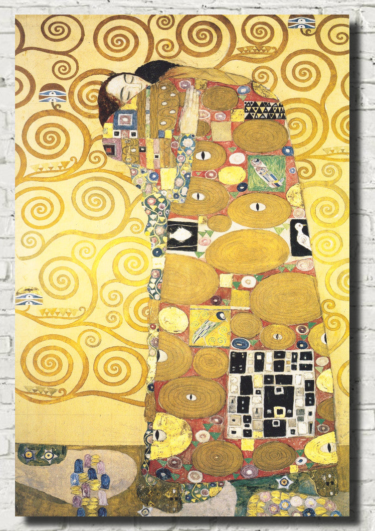 Gustav Klimt Fine Art Print, The Embrace