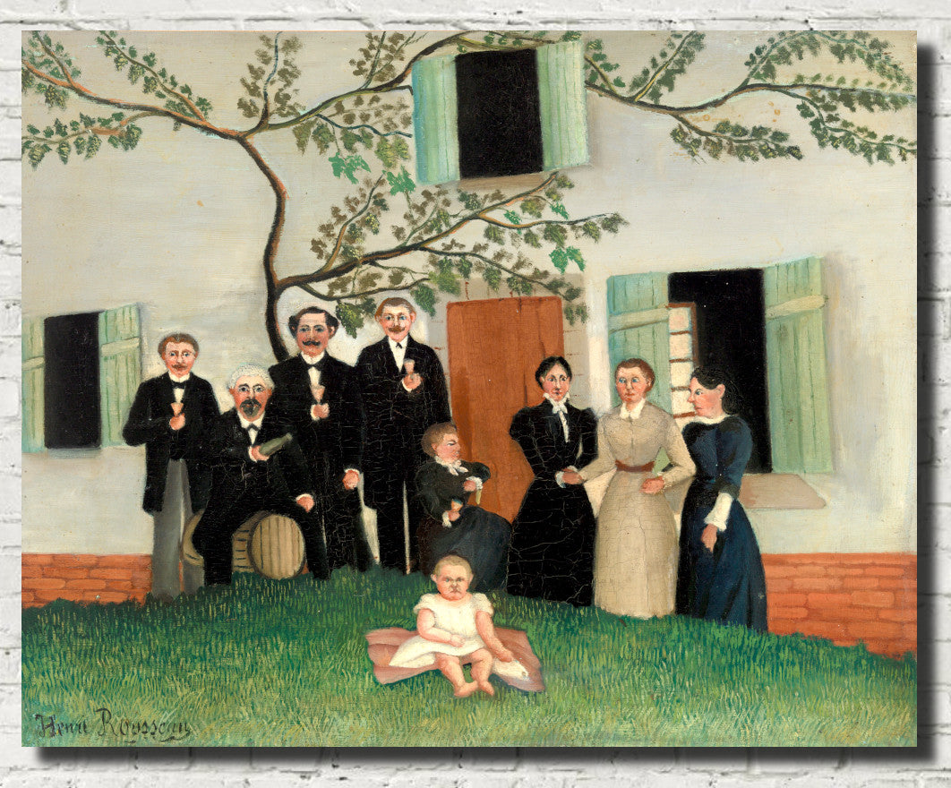 Henri Rousseau, Post- Impressionist Fine Art Print, The Family