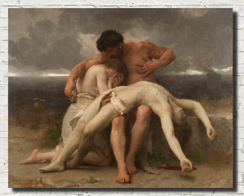 William-Adolphe Bouguereau, Fine Art Print : The First Mourning