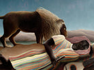 Henri Rousseau, Post- Impressionist Fine Art Print, the sleeping gypsy