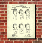 Toilet Paper Patent Print Bathroom Decor Blueprint Art Poster