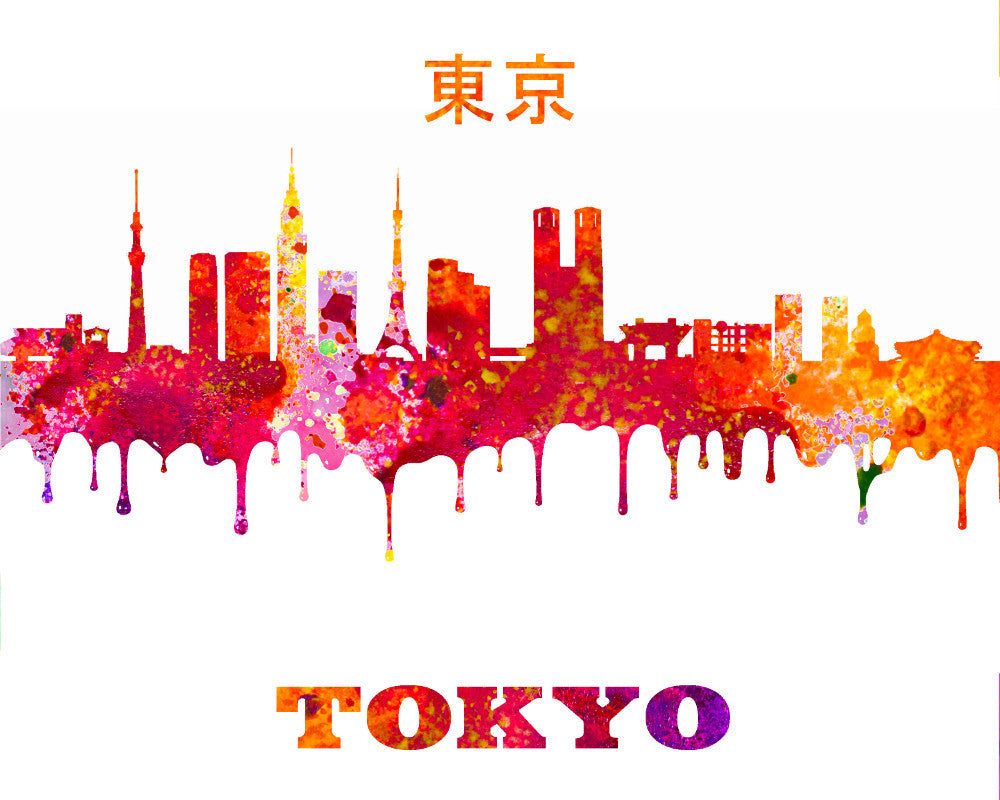 Tokyo City Skyline Print Wall Art Poster Japan - OnTrendAndFab