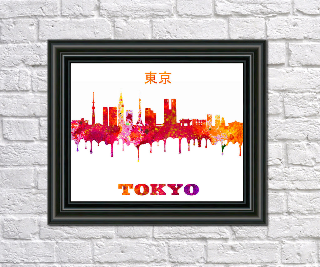 Tokyo City Skyline Print Wall Art Poster Japan - OnTrendAndFab