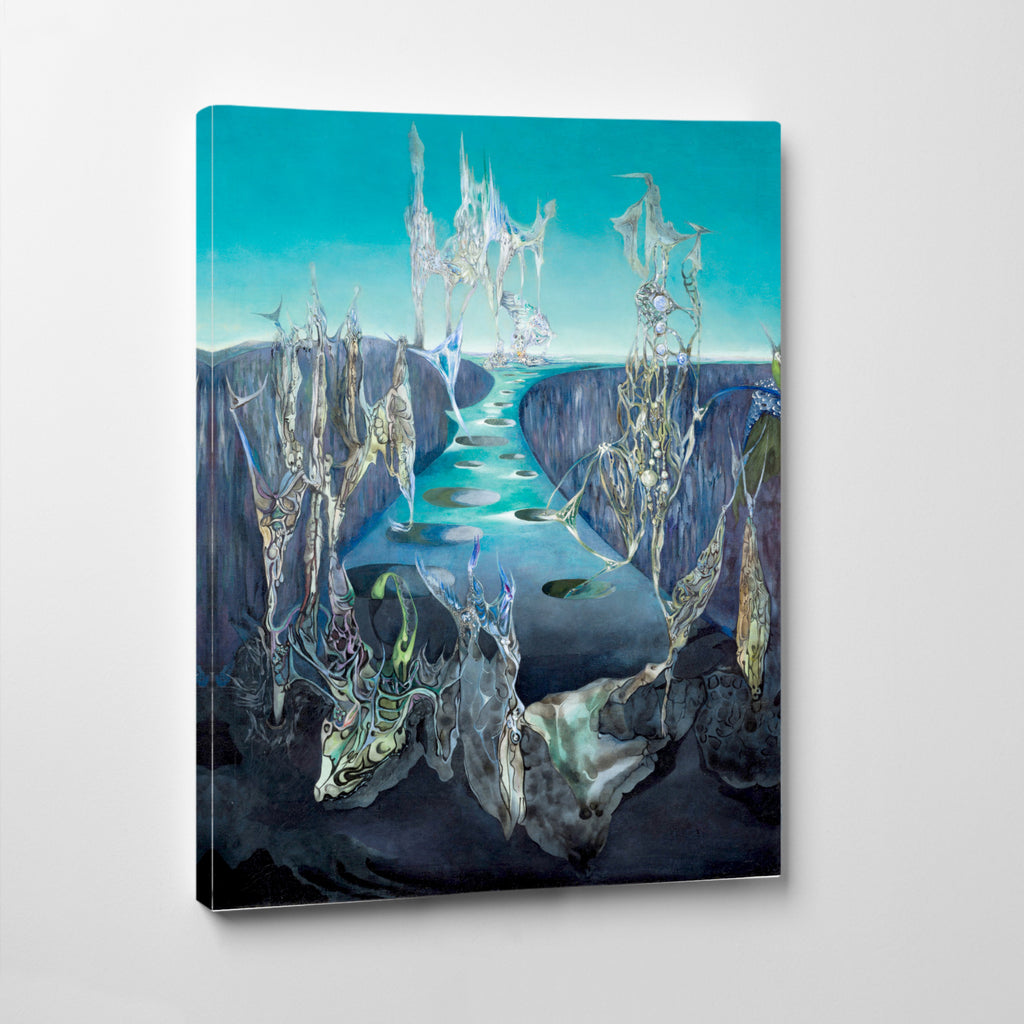 Wolfgang Paalen, Surrealist Art : Totemic Landscape, Gallery Quality Canvas Reproduction