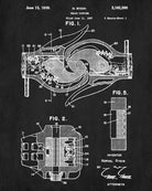 Railroad Patent Print Train Coupler Railway Wall Art